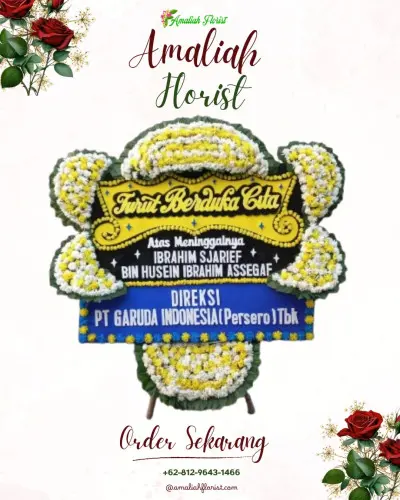 Papan Bunga Duka di Tenjoayu