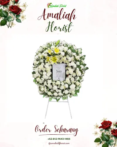 Krans Bunga Duka Cita di Tenjoayu